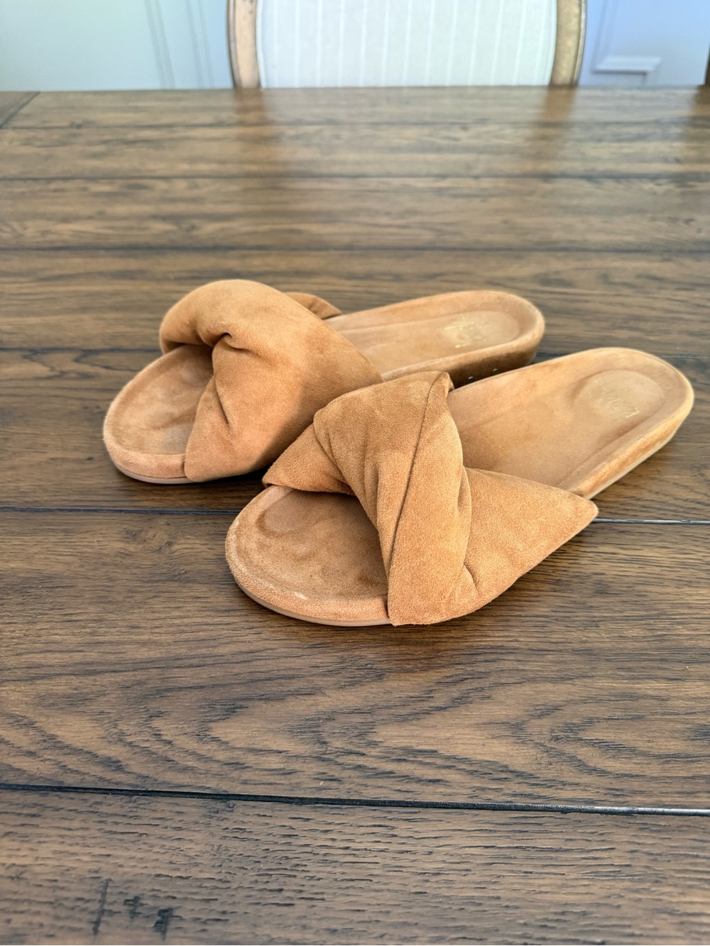 Beek Suede Knot Slide Sandals